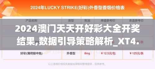 2024澳门天天开好彩大全开奖结果,数据引导策略解析_XT4.850