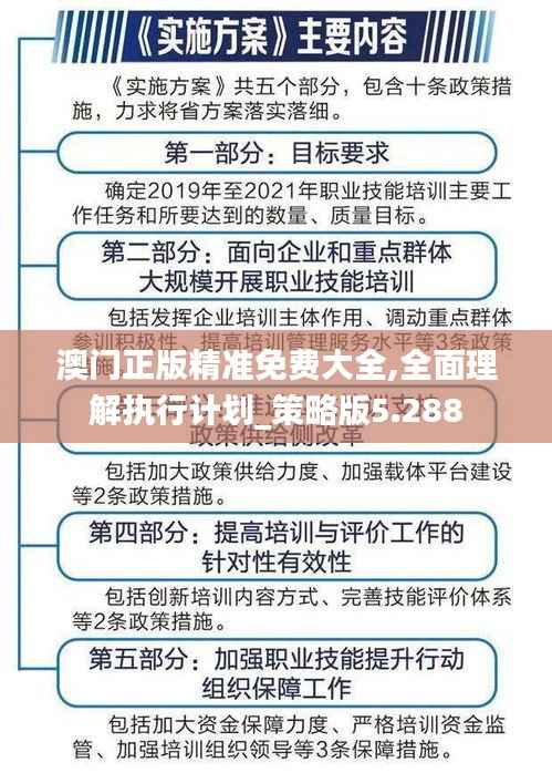 澳门正版精准免费大全,全面理解执行计划_策略版5.288