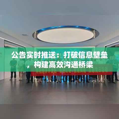 公告实时推送:打破信息壁垒,构建高效沟通桥梁