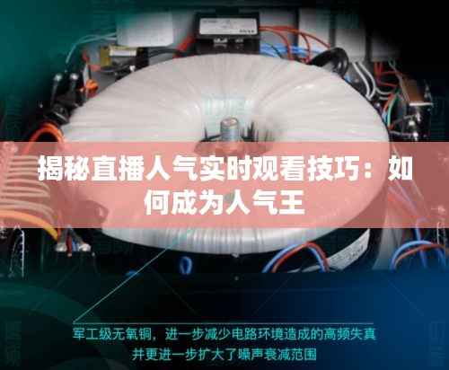 揭秘直播人气实时观看技巧:如何成为人气王