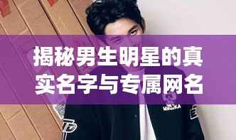 揭秘男生明星的真实名字与专属网名世界