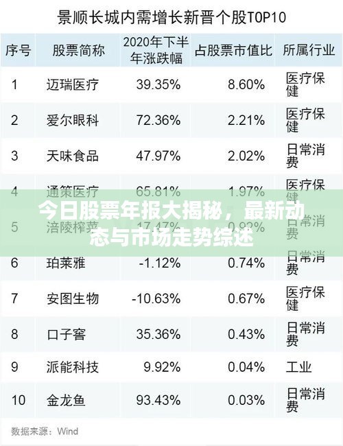 今日股票年报大揭秘,最新动态与市场走势综述