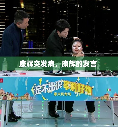 康辉突发病,康辉的发言