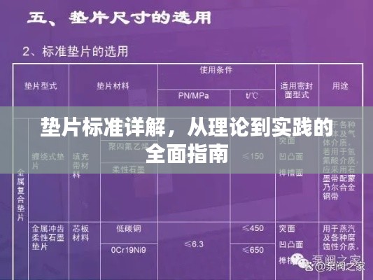 垫片标准详解，从理论到实践的全面指南